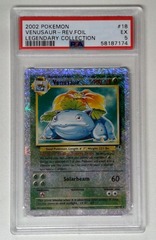 V1296: 2002: Venusaur: 18/110: Reverse Foil: Legendary Collection: PSA 5: EX: 58187174